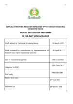 Screenshot 2022-02-01 at 122214 F10 - Application Form for GMP Inspection of Veterinary Medicinal products Using Mutual Recognition Processes in the EAC